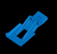 Molded plastic part:  retainer clip